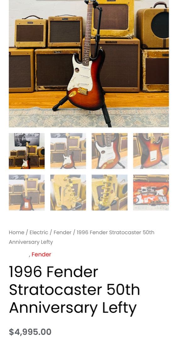 Fender USA フェンダーストラト　貴重！世界限定250本　レフティー　左