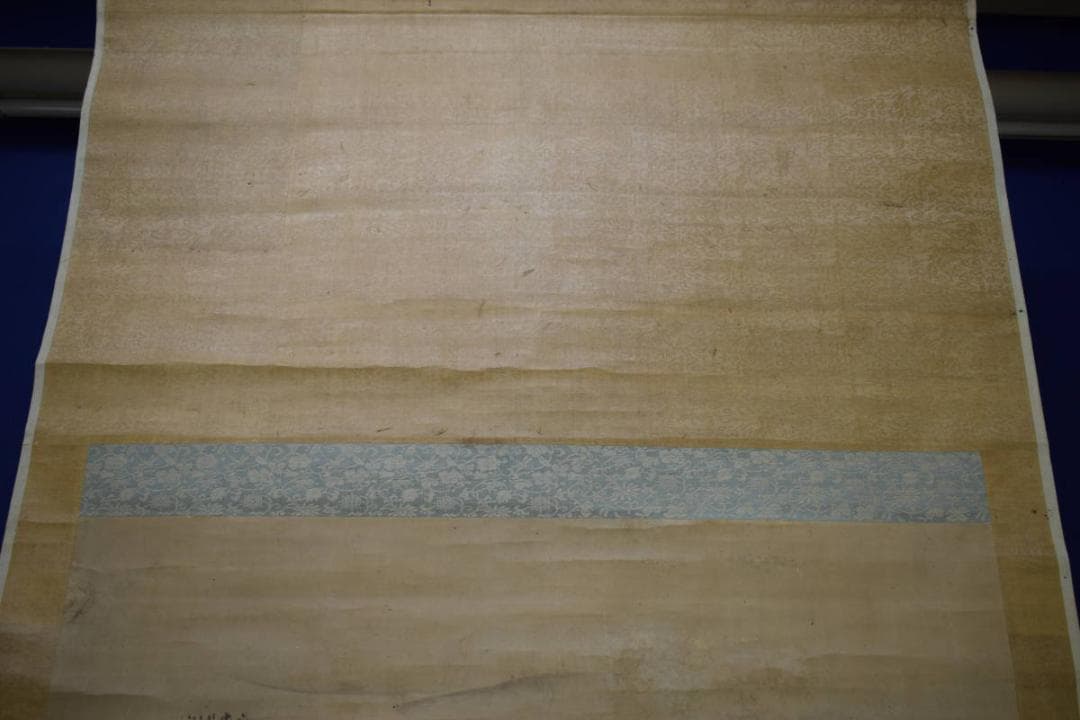 真作/英一蝶/舟人物図/船頭図/大幅/布袋屋掛軸HH-972