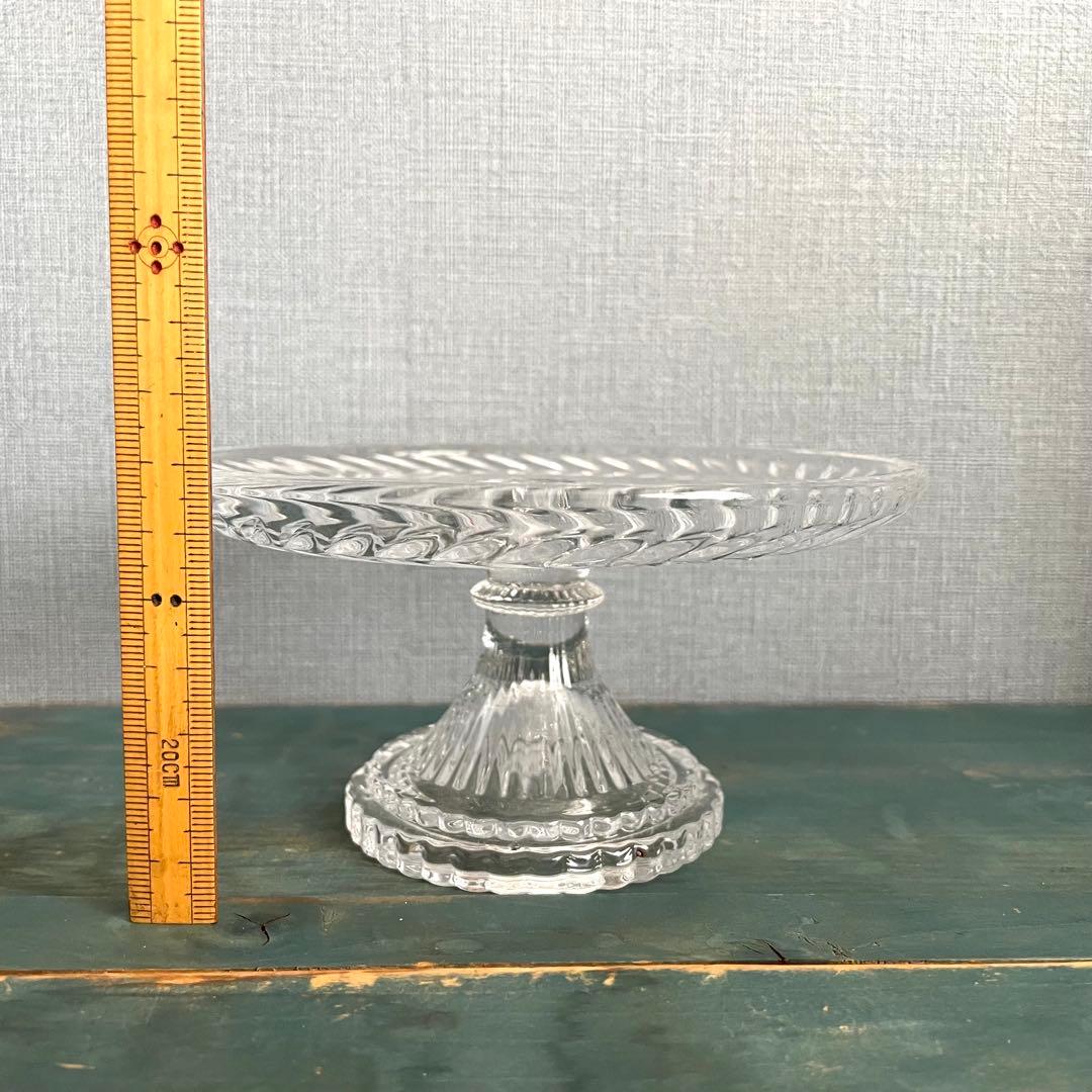 アンティーク/フランス製/ガラス/コンポート