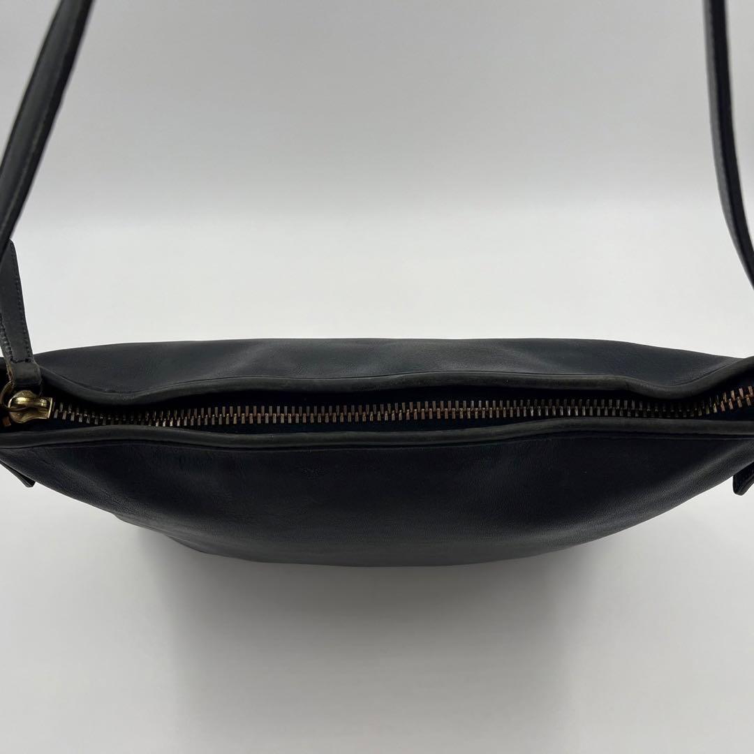 【稀品】オールドコーチ　ヴィンテージ　ショルダーバッグ グラブタンレザー　黒