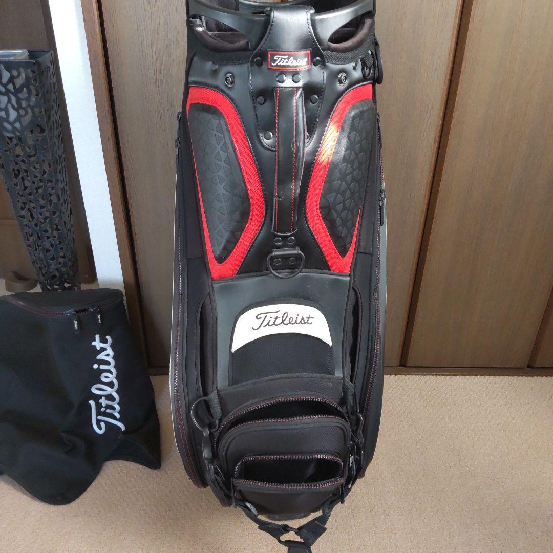 Titleist キャディバッグ ブラック/ホワイト/レッド