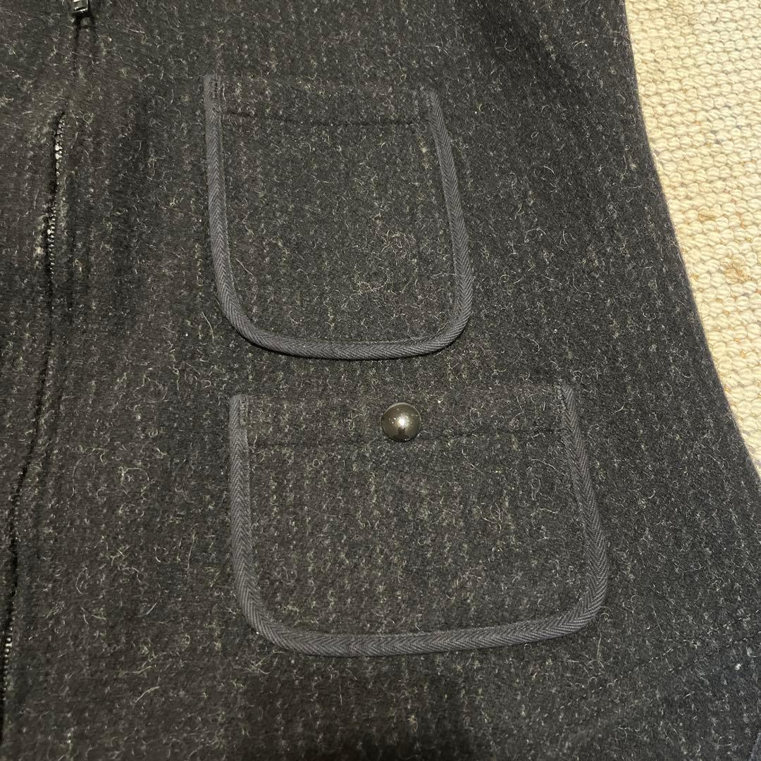 Woolrich CLASSIC ブラック ベスト　ビーチベスト　ごま塩