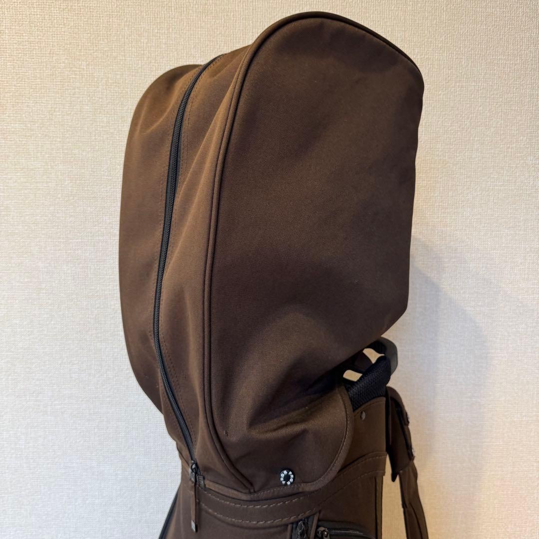 【美品】 PRGR PCB-102 キャディバッグ ブラウン ヘッドカバー付き