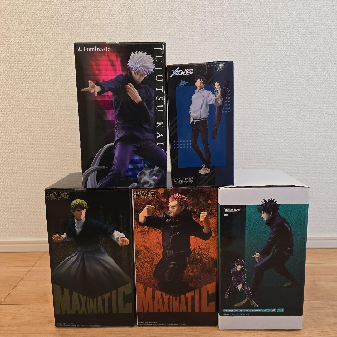 呪術廻戦 フィギュア5体セット　五条悟、虎杖悠仁、禪院直哉、伏黒恵、乙骨憂太