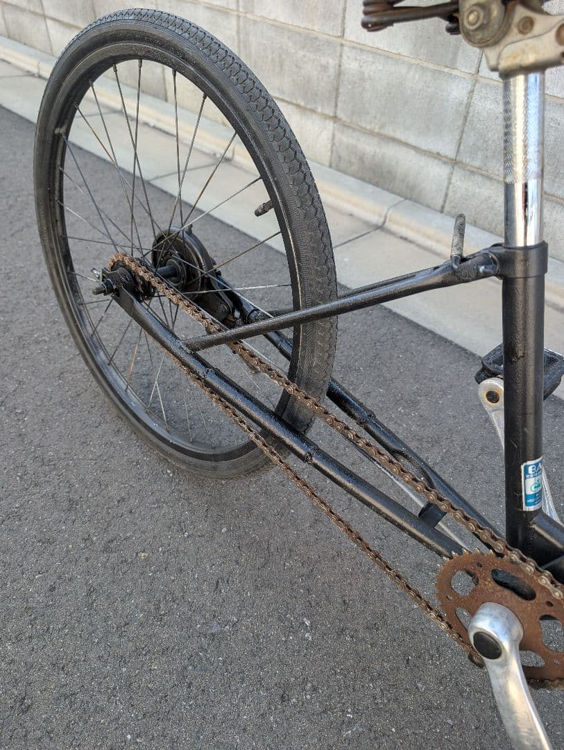 シティサイクル ブラック シングルギア ロンスイ 22インチ