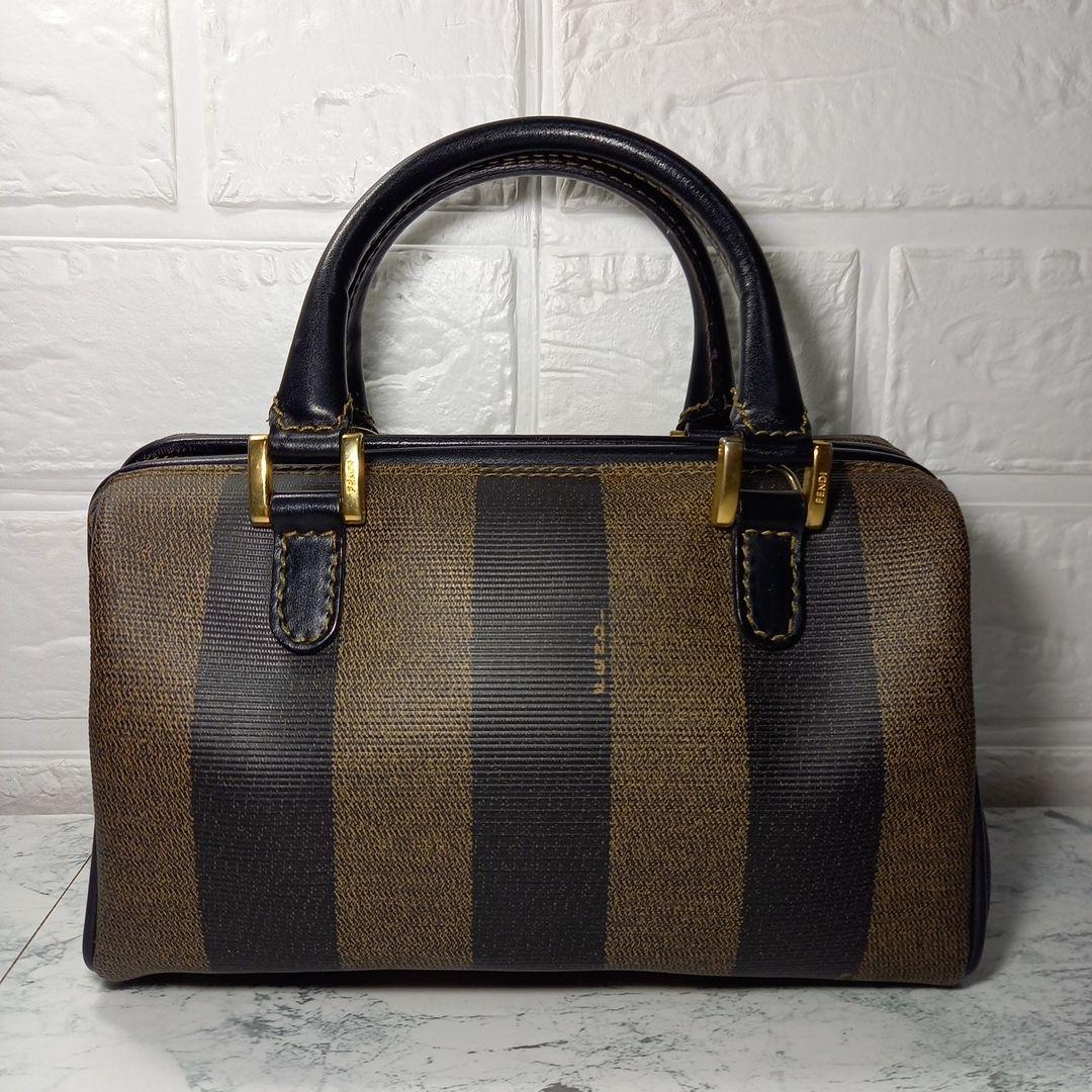 FENDI　フェンディ　ペカン柄　ミニボストンバッグ　ハンドバッグ