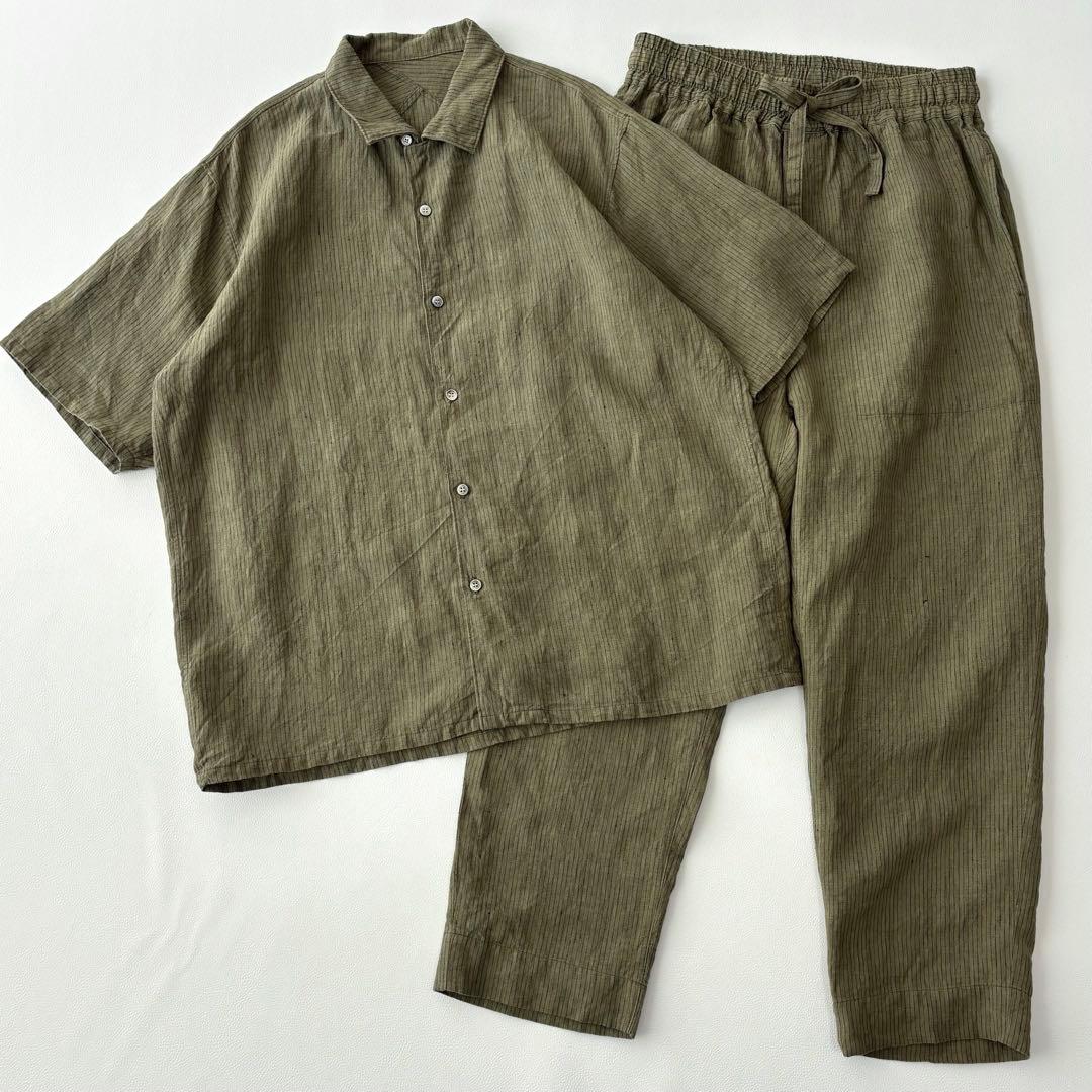 中川政七商店 リネンセットアップ シャツ パンツ