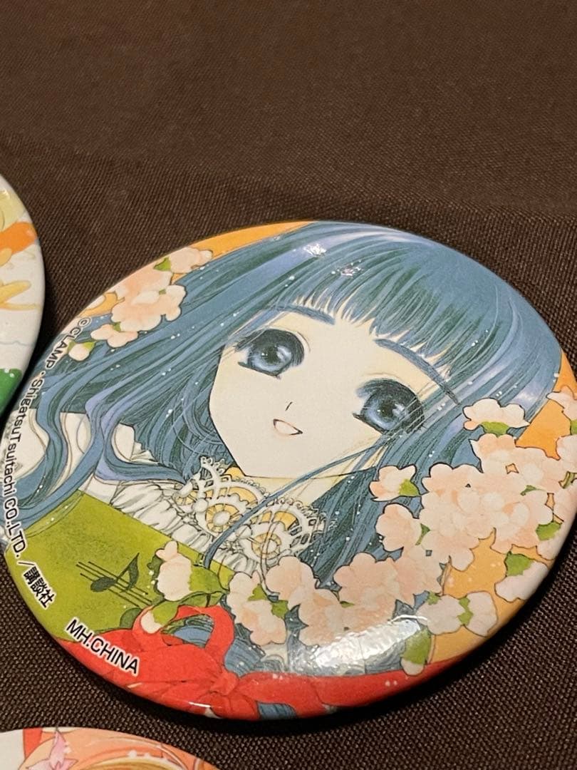 カードキャプターさくら フォーチュンバッジ 木之本桜　大道寺知世 缶バッジ