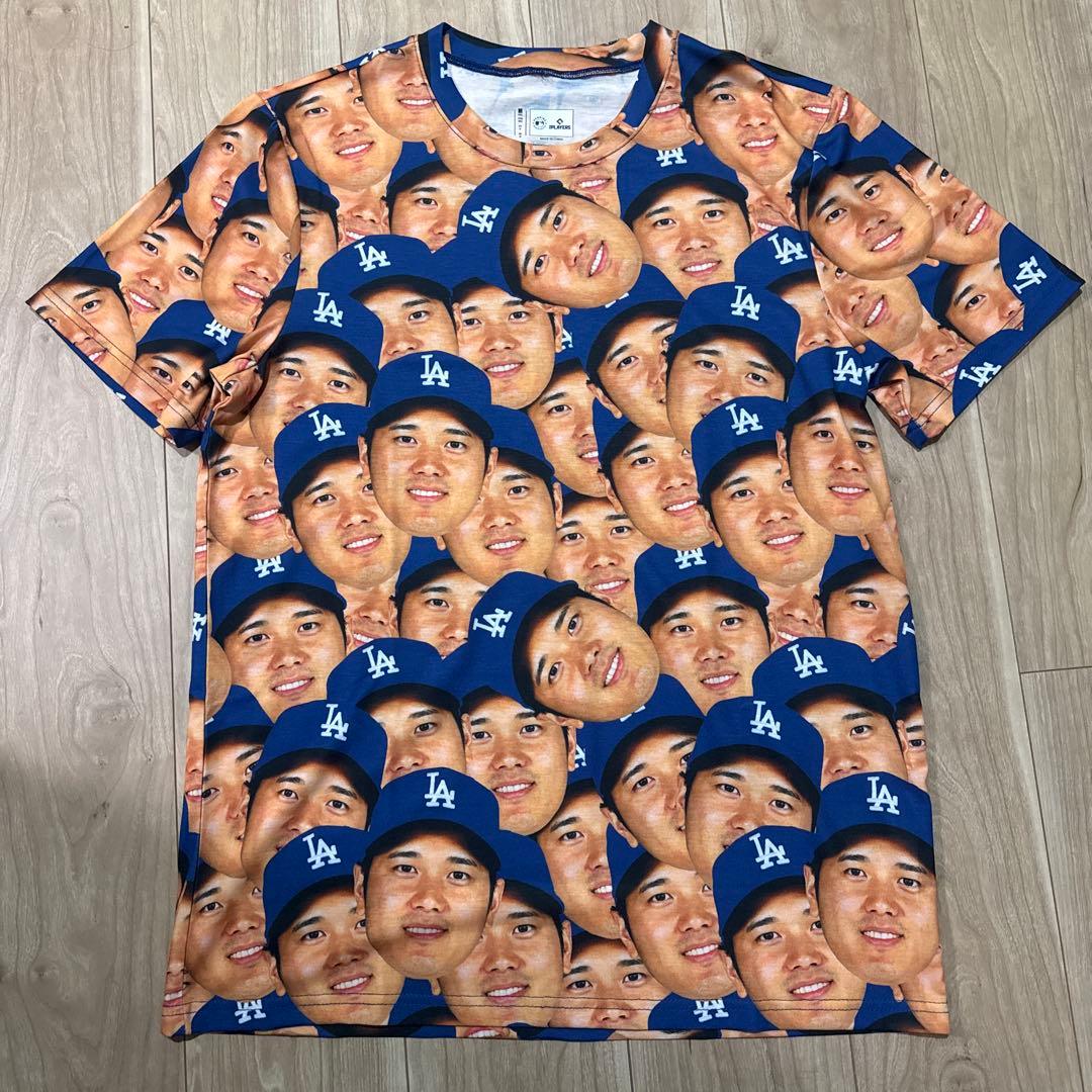 大谷翔平　顔プリント Tシャツ