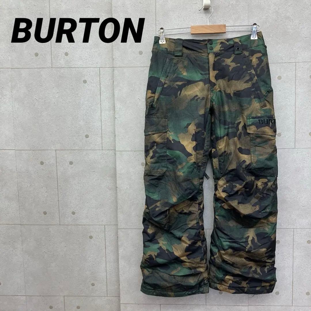 BURTON スノーボードパンツ 迷彩 カモフラ レディース L マルチカラー