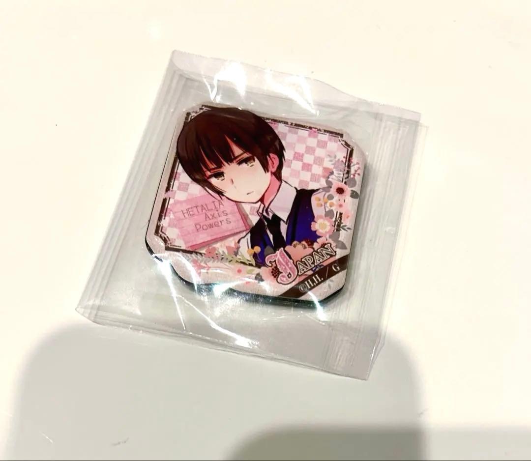 ヘタリア　日本　学生風　ぷくっとバッジ