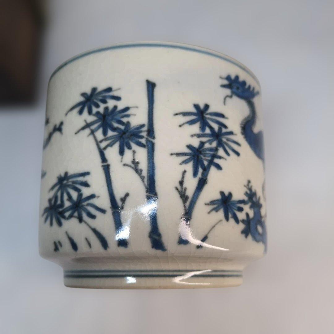 染付　鳳凰　茶道具　火入　灰器　茶碗　伊万里　古伊万里　青花　骨董　古玩