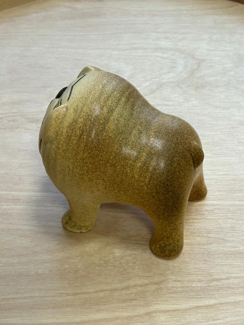 最終値下リサ ラーソン（LISA LARSON) ブルドッグ陶器置物ブラウン M