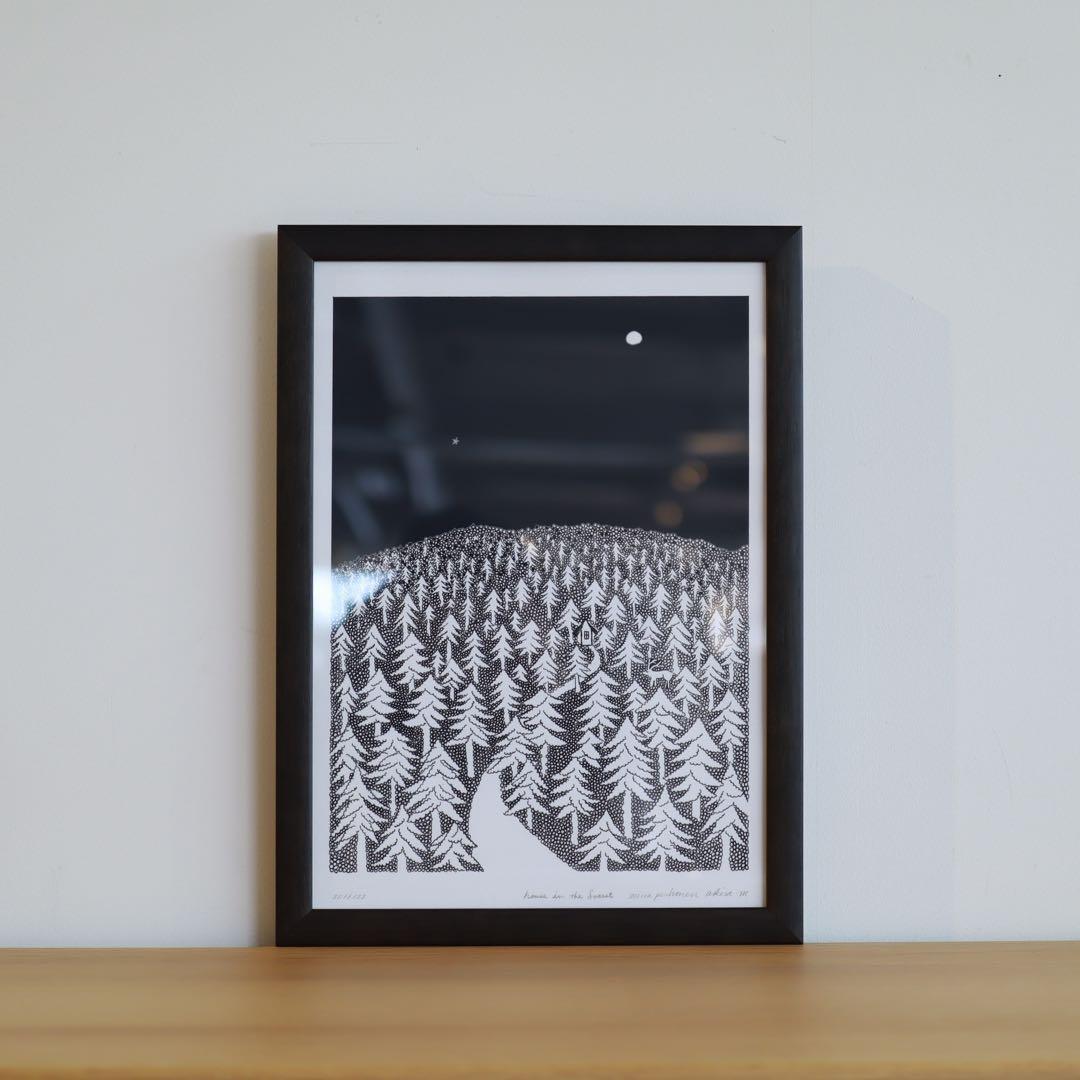 皆川明アートコレクションポスター「HOUSE IN THE FOREST」