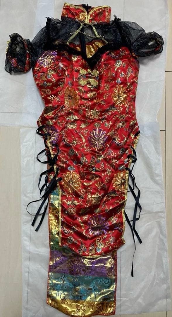 牡*丹様 レディローズディープスリットチャイナ　シスルコラボ マリームーン 10