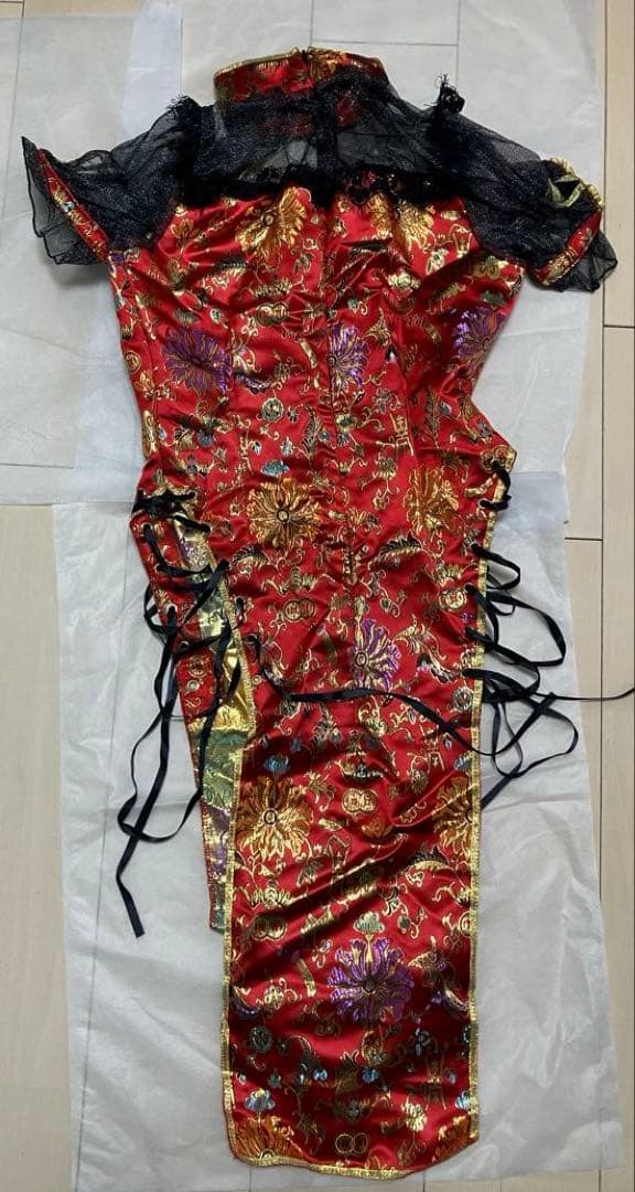 牡*丹様 レディローズディープスリットチャイナ　シスルコラボ マリームーン 10