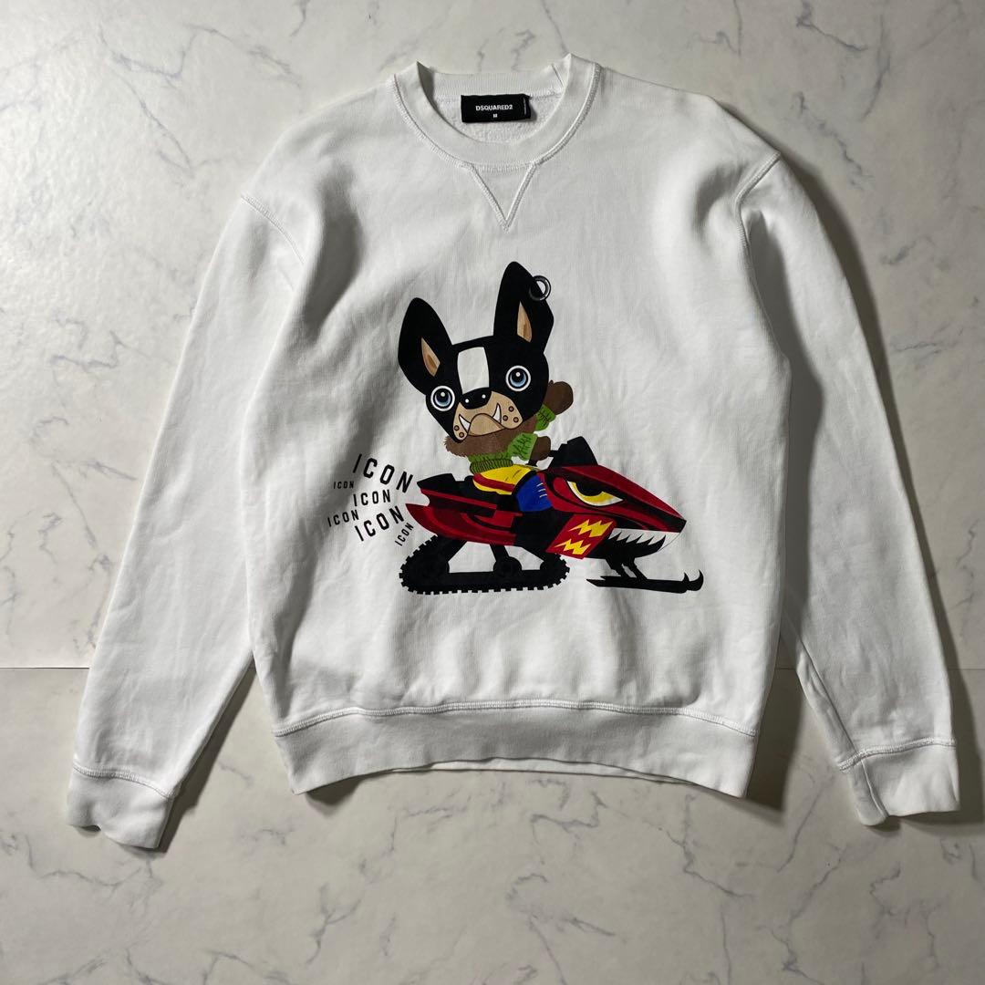 【美品】ディースクエアード　スウェット　CHIRO　21AW　プリント　ICON