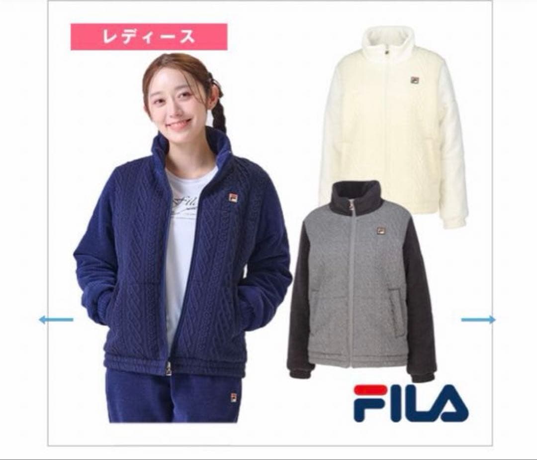 【新品未使用】　 FILA VL2978 ジップアップジャケット　レディース　S