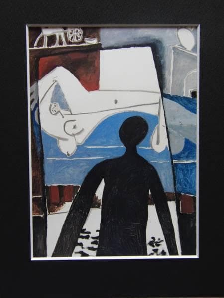 パブロ・ピカソ、【影】、希少画集画、新品高級額・額装付、状態良好
