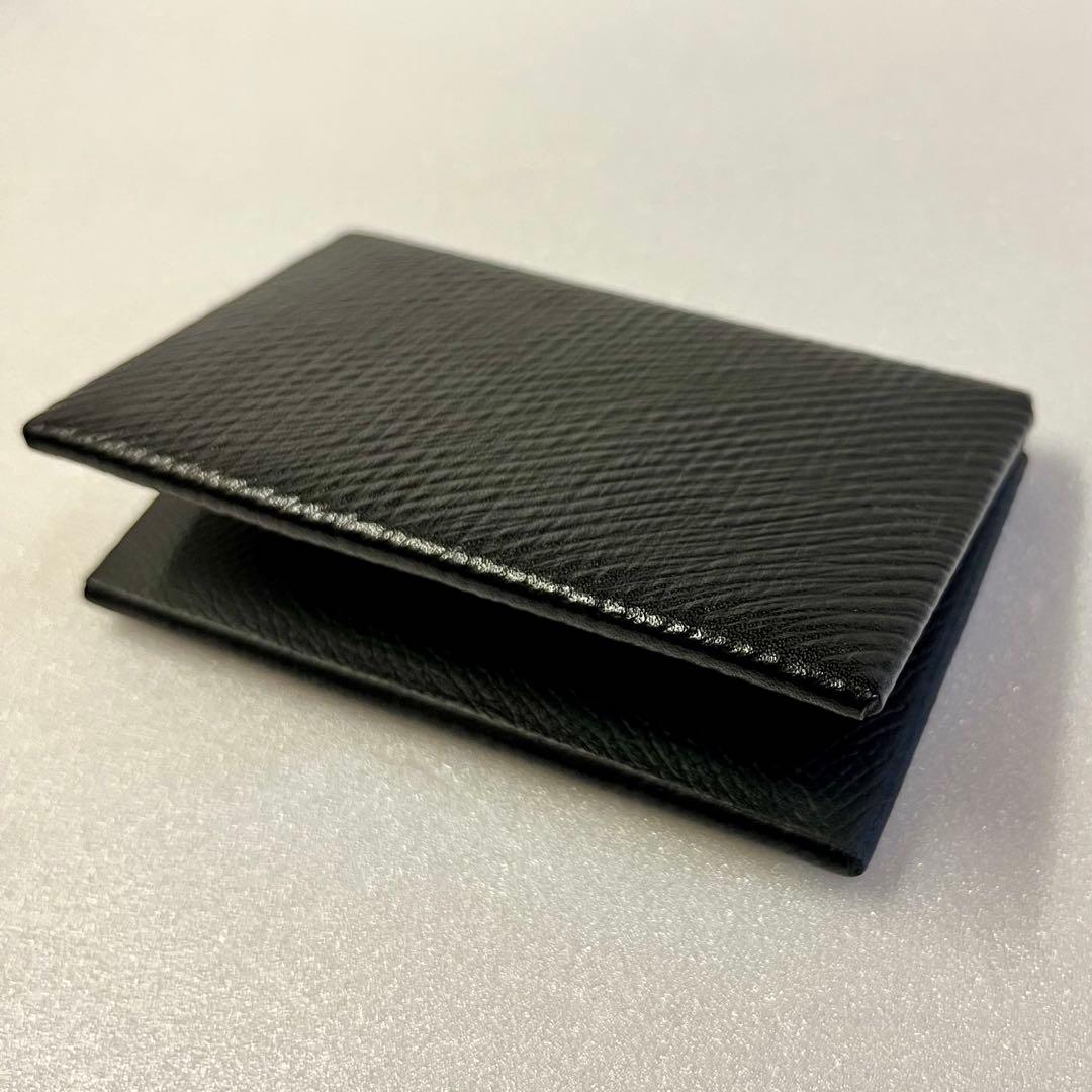 【GW限定価格】 T•MBH 葉合せ 名刺カードケース ヴォリンカ 黒