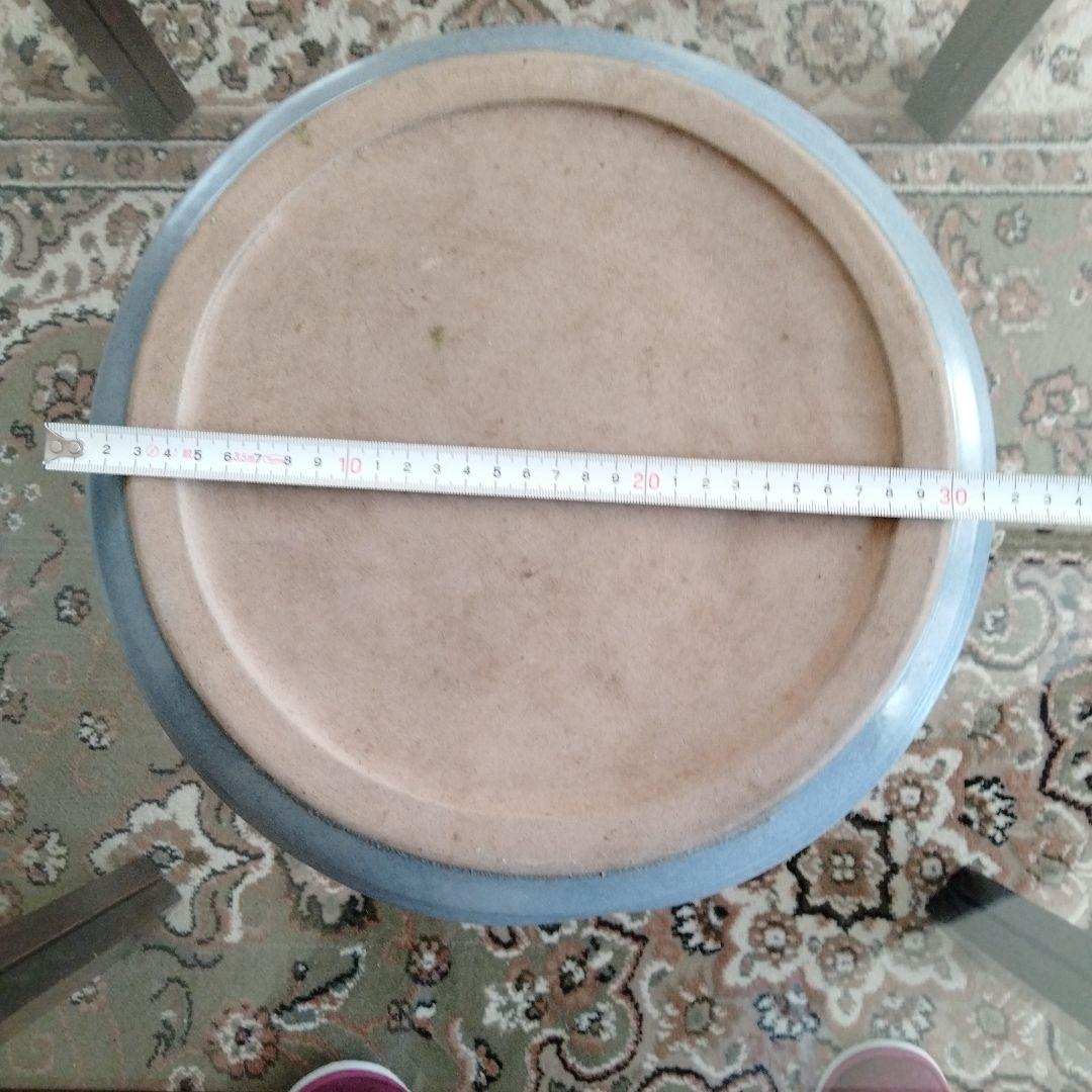 中国骨董　水盤 文房具【超大水盤、青磁洗】旧家蔵陶磁器名品　希少貴重コレクション