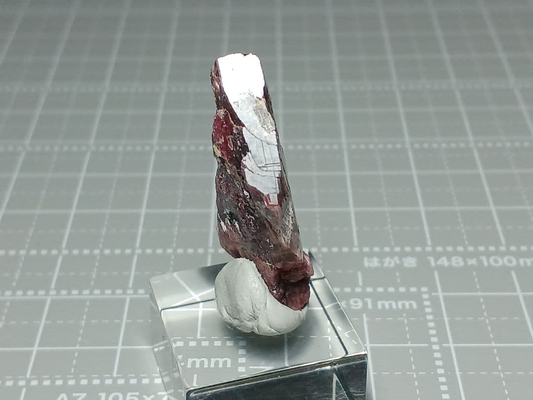 国産鉱物　パイロクスマンガン石　3cm　原石　Pyroxmangite　鉱物標本