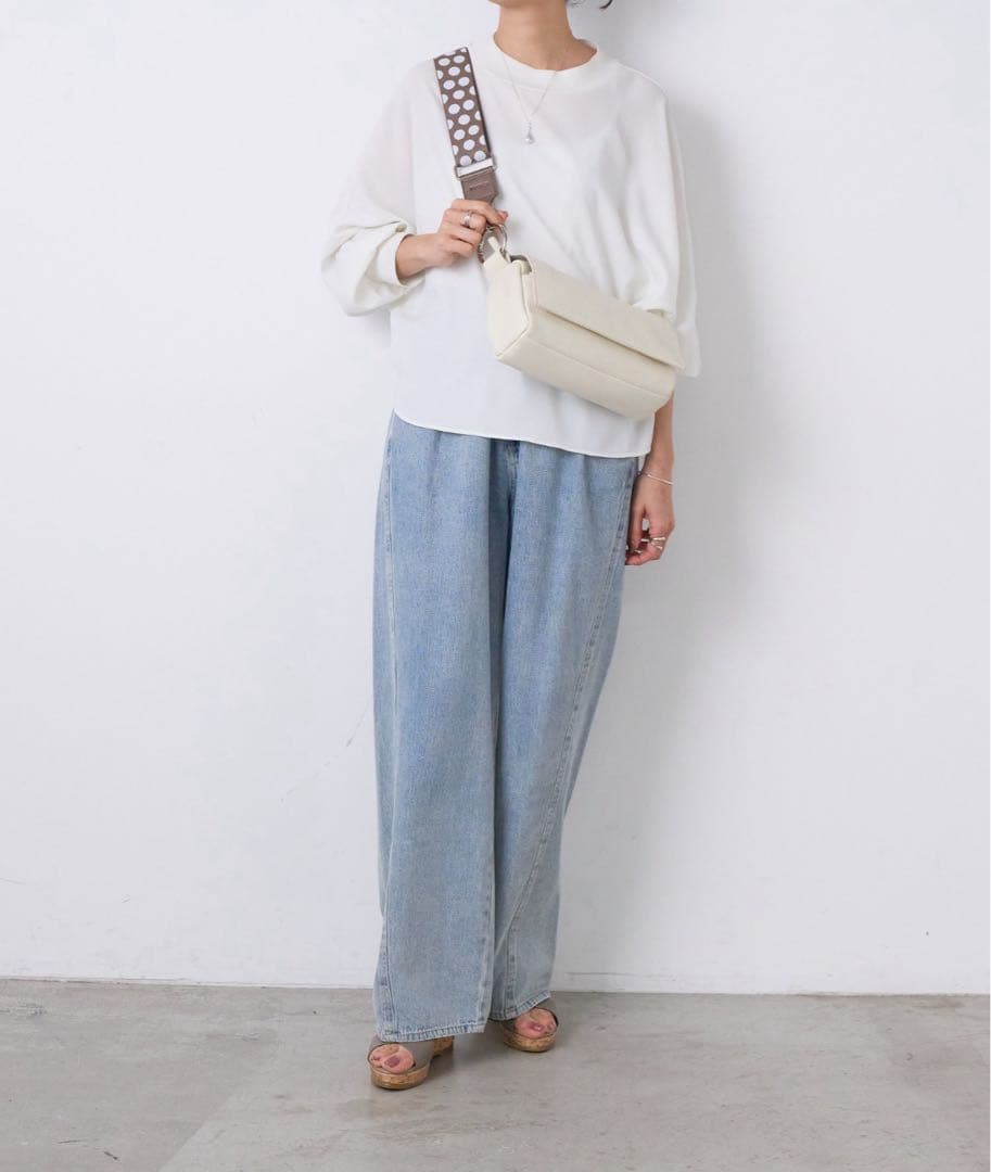 ★おすずさま用★【新品未開封】ビアズリー ショルダーベルト（ドット） グレー系