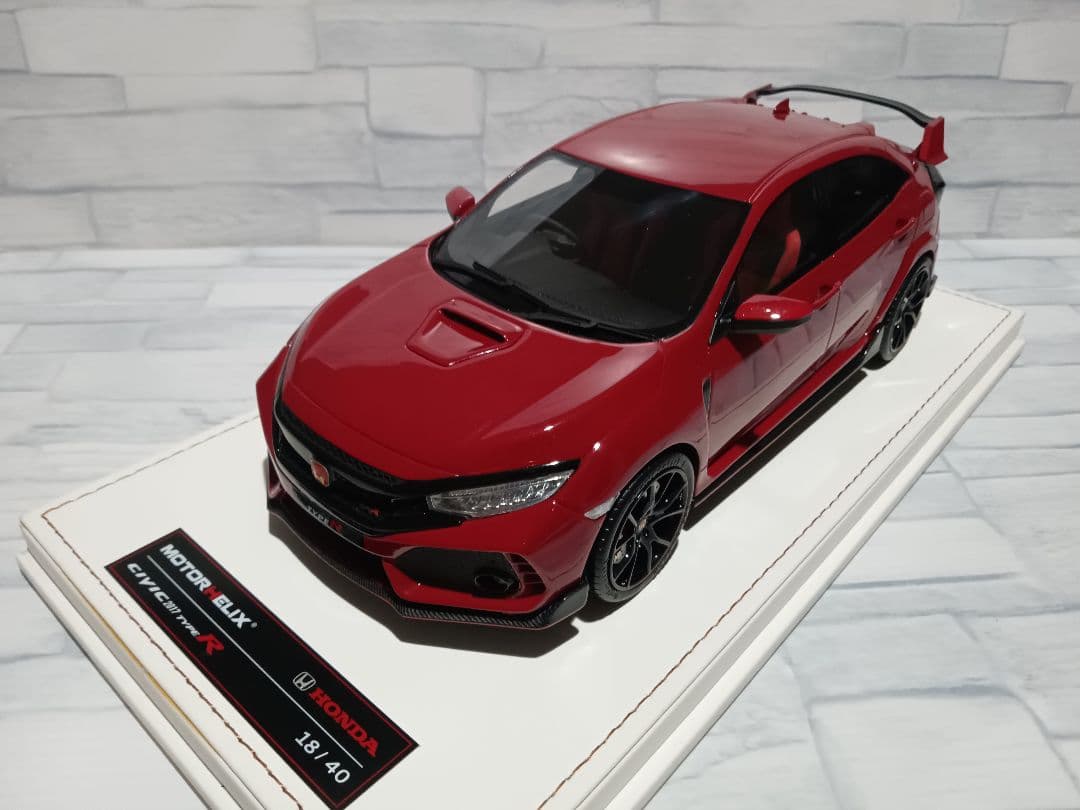 1/18 シビック　タイプR　FK8 ミニカー　40台限定　ディーラー品　レッド
