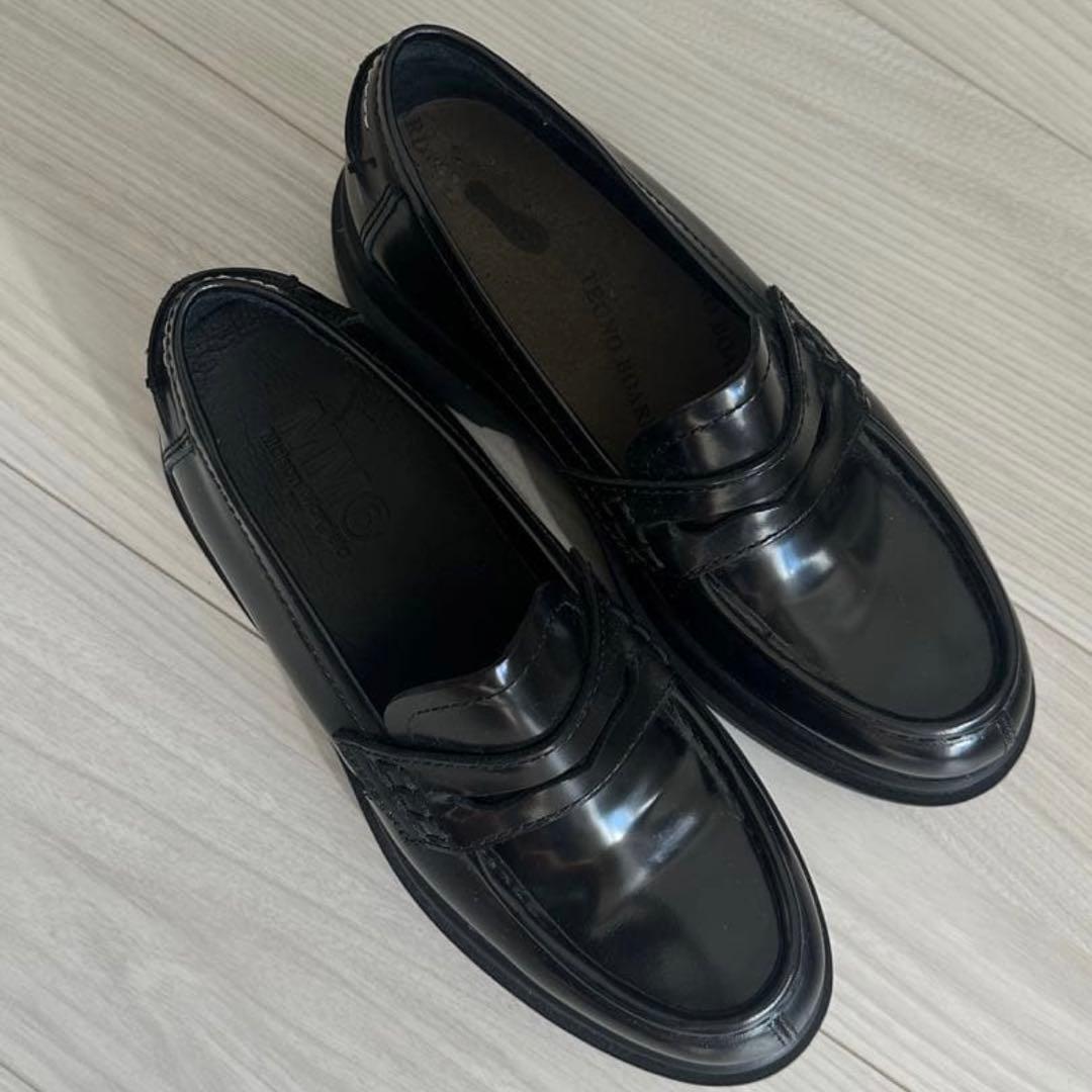 美品 MM6 マルジェラ 厚底 ローファー ブラック　37 24cm