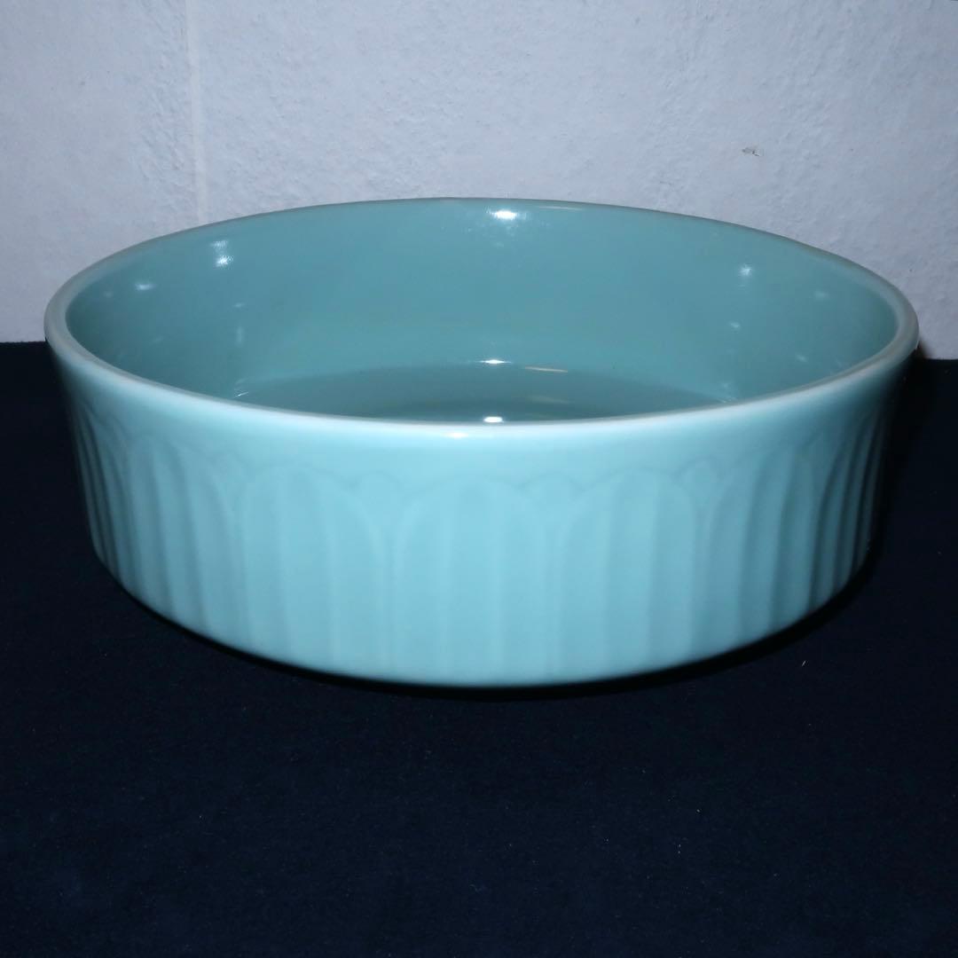 【茶道具】手塚祥堂作　青磁割蓋平水指