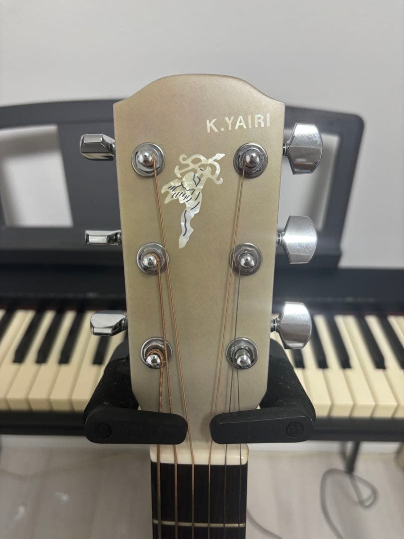 アコースティックギター　kヤイリ　rf65 カスタムカラー白　美品