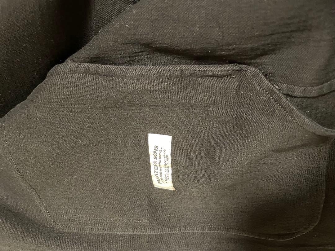 Maatee &sons 手まつりベスト　ブラック サイズ2