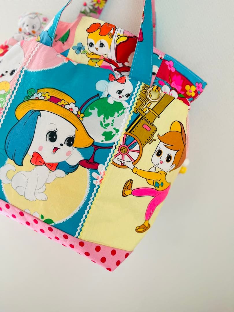 ☆*☆様 昭和 レトロ 生地 使用 巾着バッグ