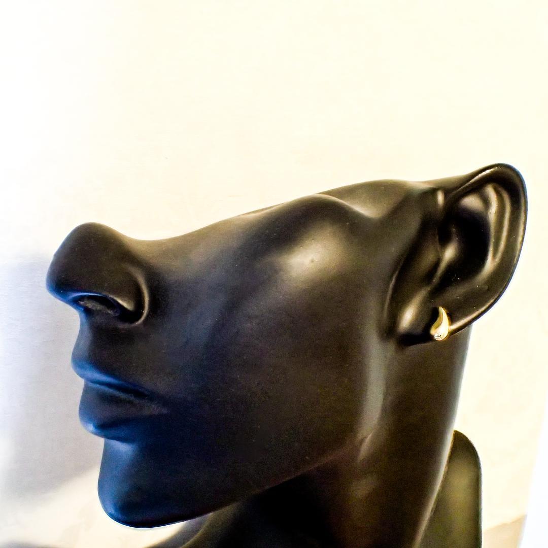 ティファニー K18YG ティアドロップ ピアス 片方のみ キャッチなし