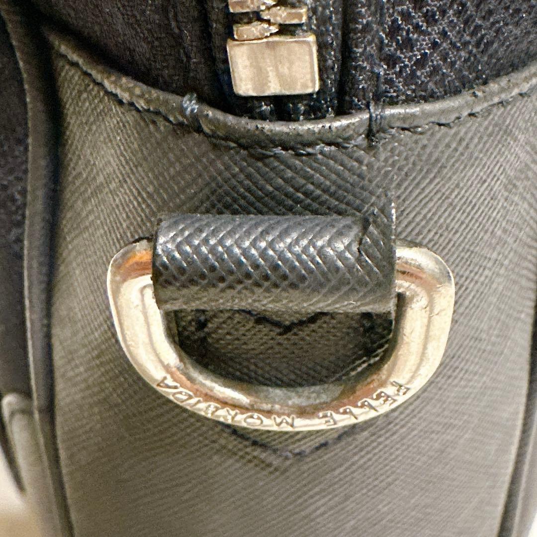 極美品 ペッレモルビダ ビジネスバッグ 2way レザー ネイビー A4収納可能