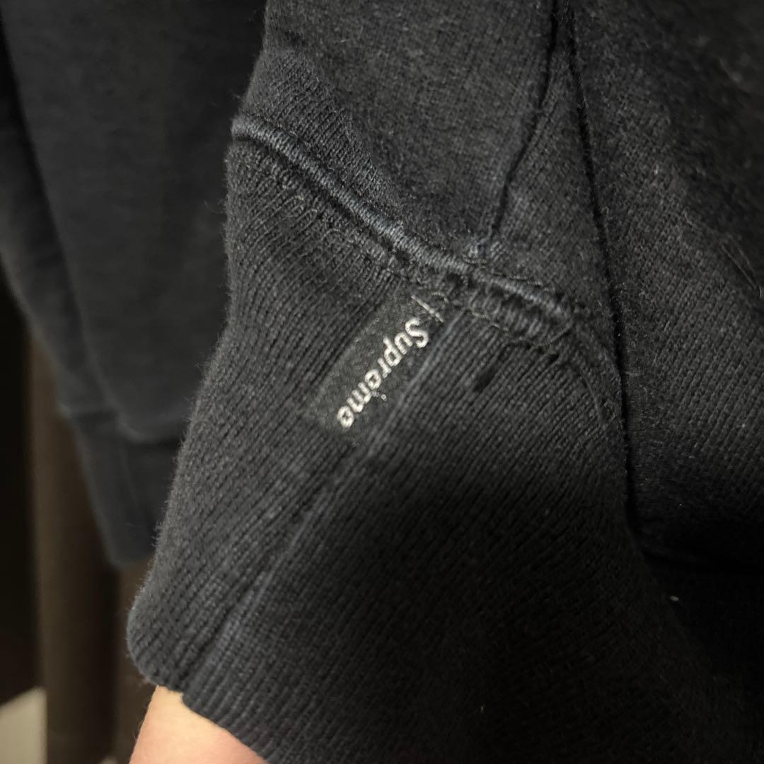 Supreme シュプリーム　アンダーラインクルーネック スエット　ブラック