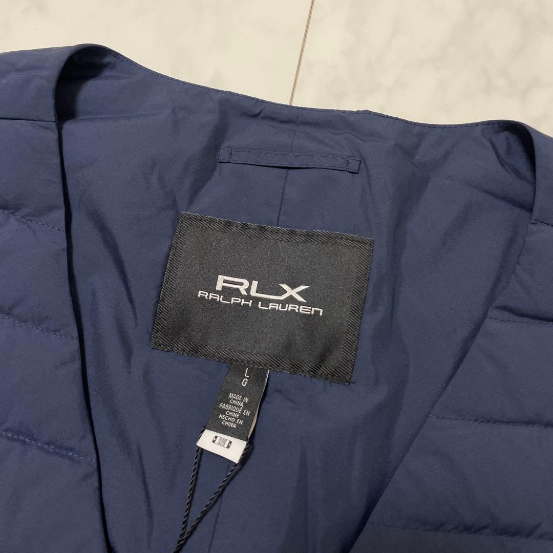 【新品未使用】RLX アールエルエックス ダウンベスト ネイビー L