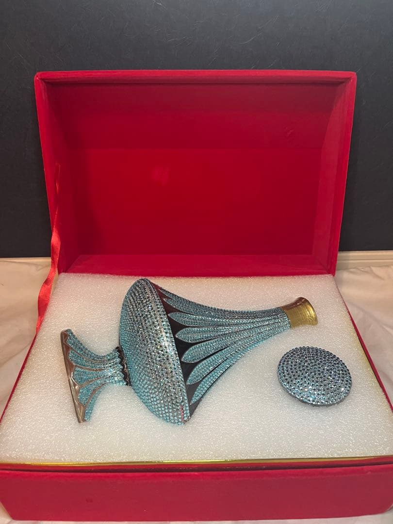 クリスタルデキャンタ　トラディション　スタイル　ブランデー　ブルー