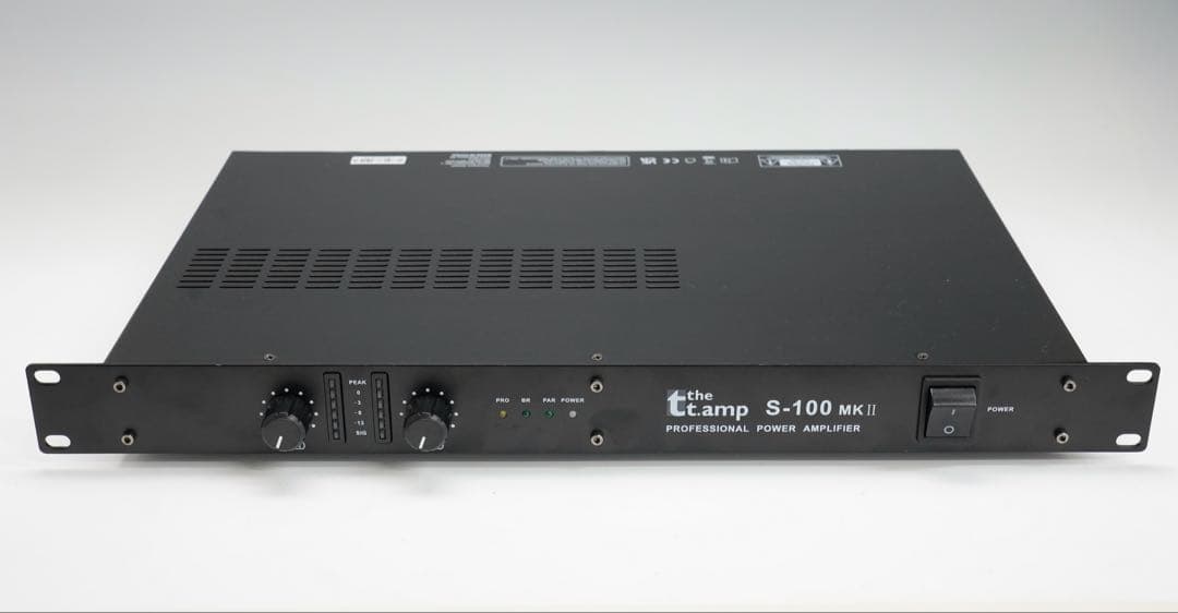 the t.amp S-100 MKII パワーアンプ