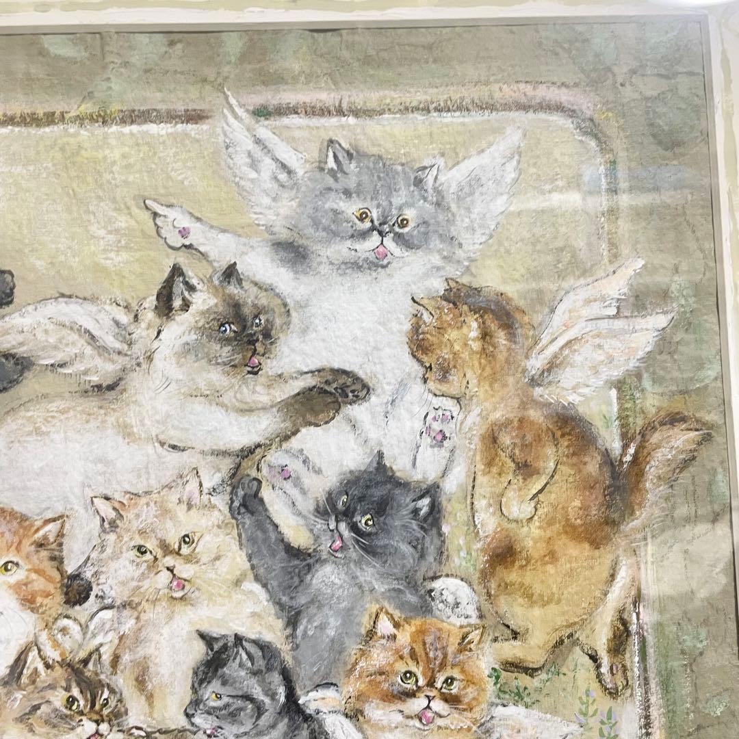 八木道子「ANGELIQUE／アンジェリーク」肉筆画額装絵画