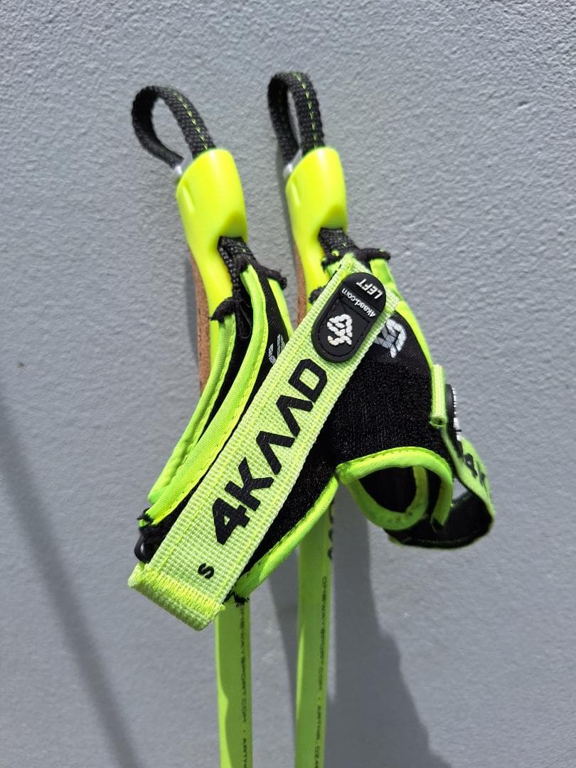 ONE WAYクロスカントリースキー ストック 125 cm 蛍光イエロー