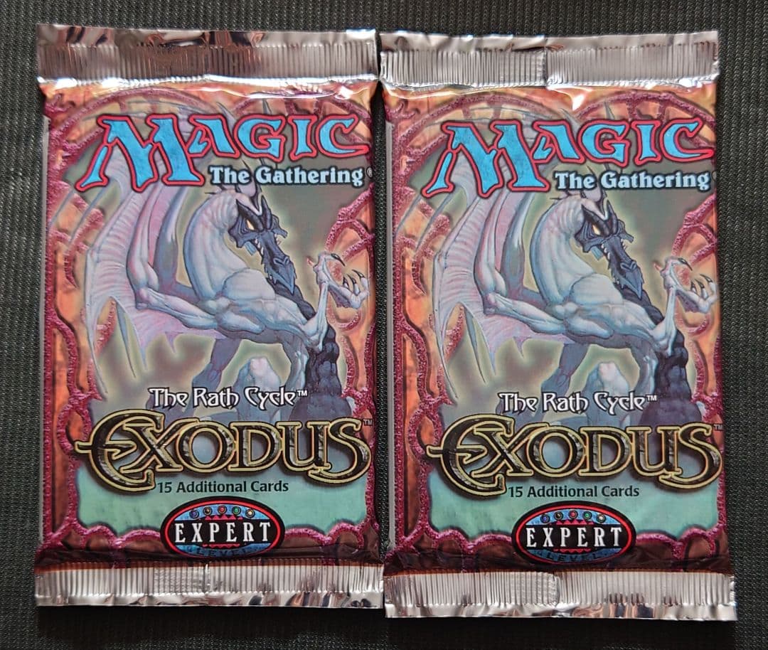 mtg 稀少 絶版 英語版 ブースターパック 2個セット エクソダス exo