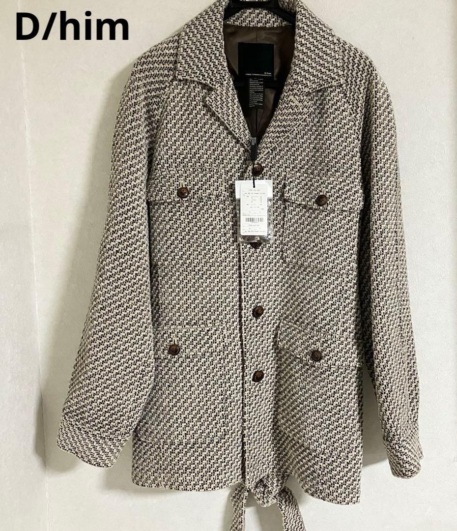 未使用　D/him ディーヒム　ダブスタ　モッズコート 52 LL