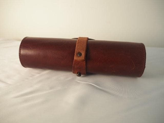 m+ [エムピウ] rotolo メガネケース ブラウン