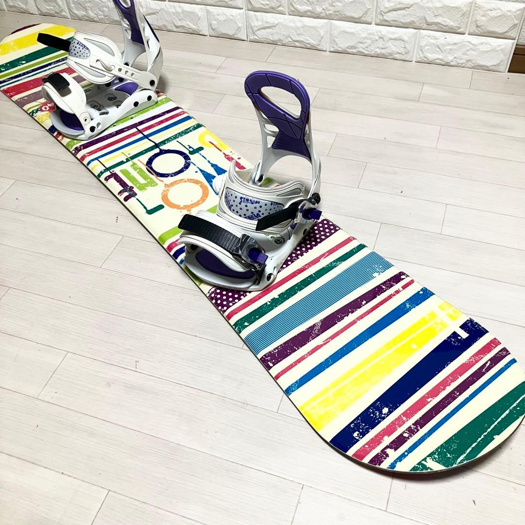 ケース付/TWO-b-ONE PAINTツゥービーワン スノーボードセット140