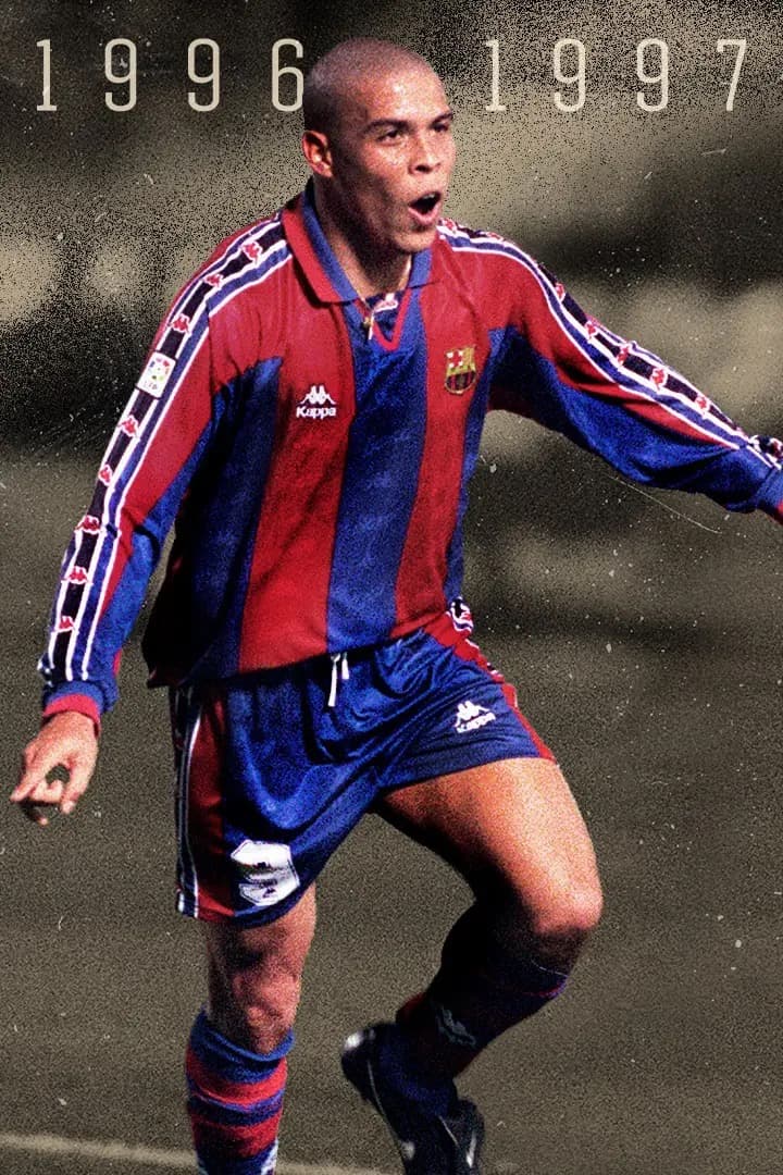 バルセロナ 96/97 ホーム ユニフォーム #9 ロナウド 長袖