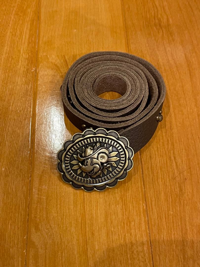 ディズニーランド　レザーベルト　ミッキー