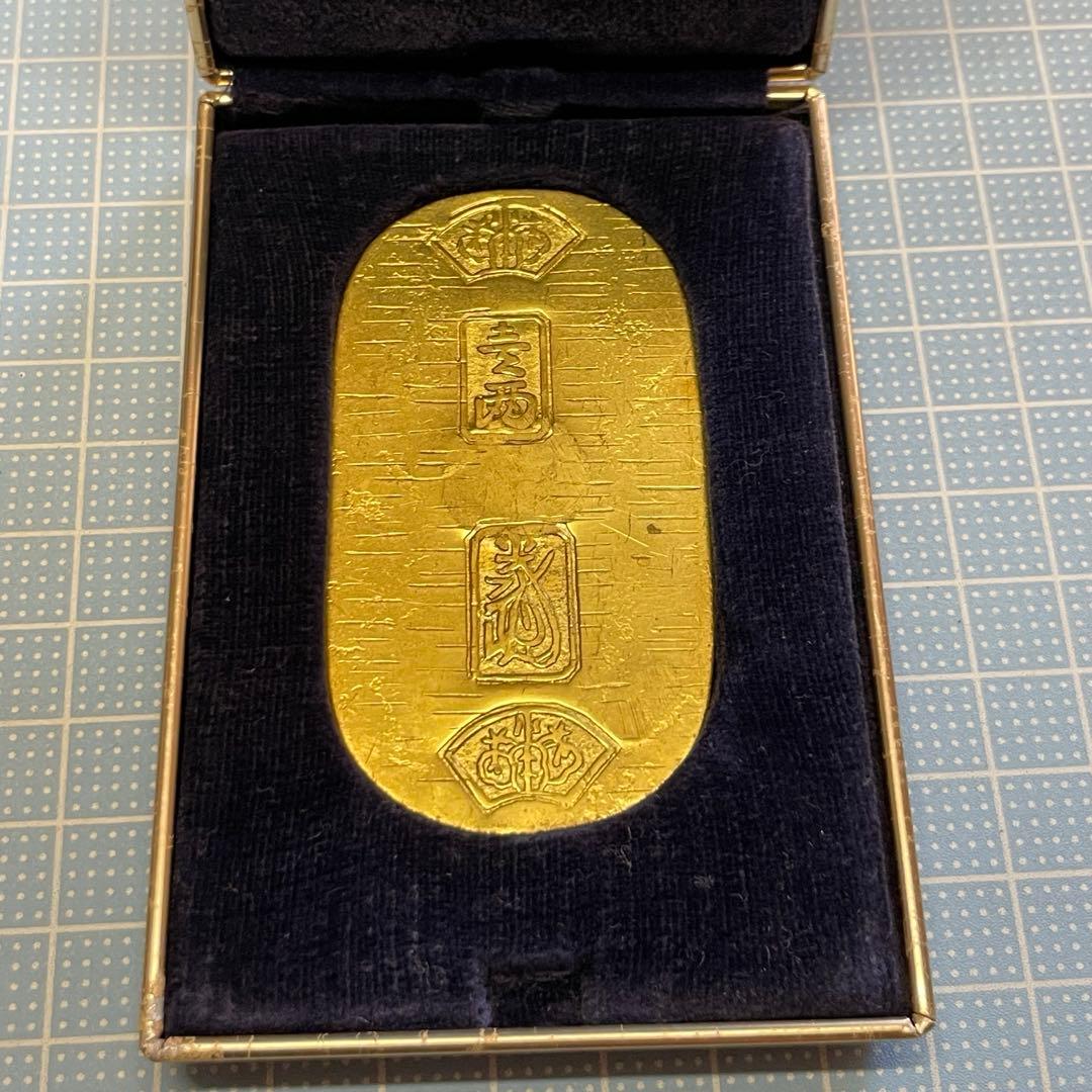 9*E様 小判　レプリカ　【m1277 骨董　レトロ　参考銭　見本　 金属】