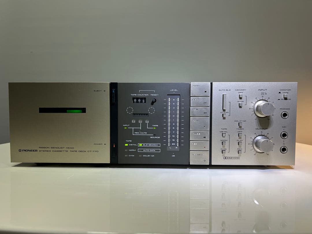 ジャンク不動　Pioneer CT-770 カセットデッキ