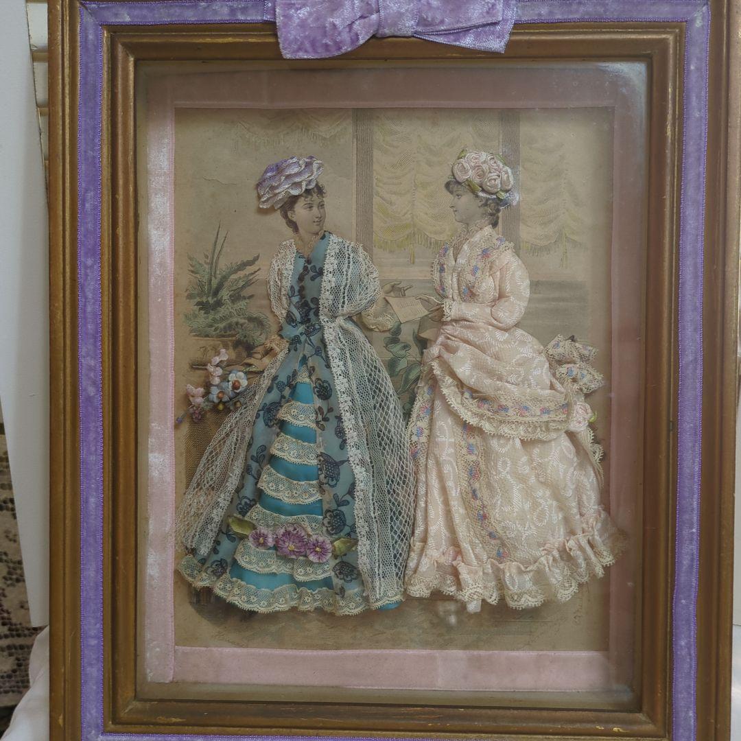 専用！モード版画コラージュ　立体額縁